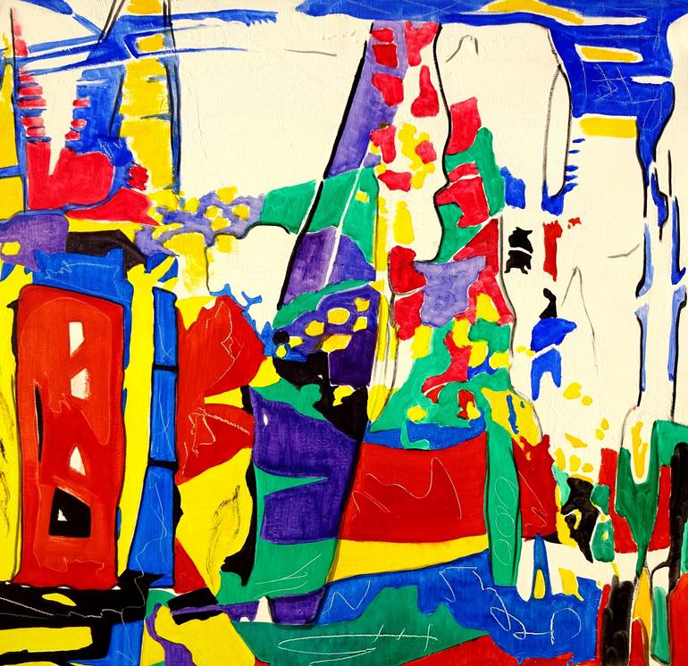 Original Abstract Expressionism Abstract Painting by Volker Mayr
