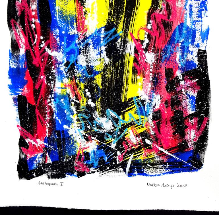 Original Abstract Expressionism Abstract Painting by Volker Mayr