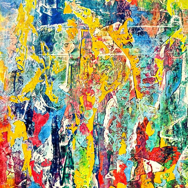 Original Abstract Expressionism Abstract Painting by Volker Mayr