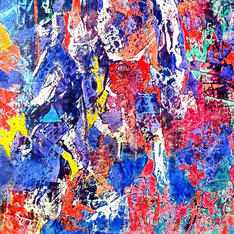 Original Abstract Expressionism Abstract Painting by Volker Mayr