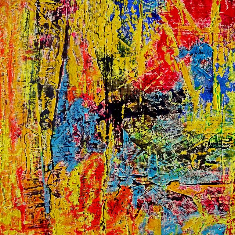 Original Abstract Expressionism Abstract Painting by Volker Mayr