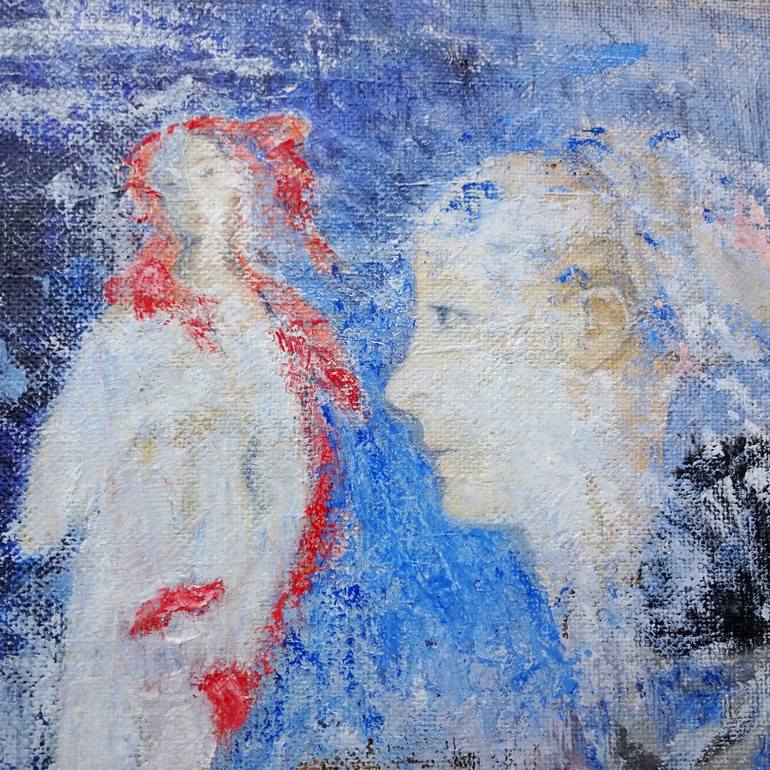 Original Figurative Women Painting by Volker Mayr