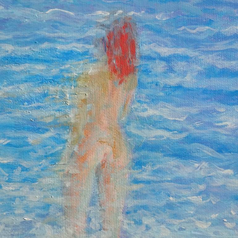 Original Figurative Beach Painting by Volker Mayr