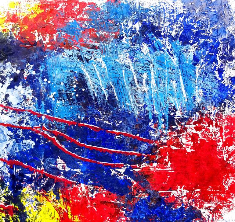 Original Abstract Expressionism Abstract Painting by Volker Mayr