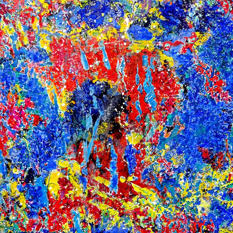 Original Abstract Expressionism Abstract Painting by Volker Mayr