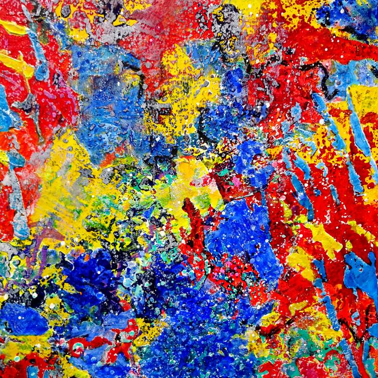 Original Abstract Expressionism Abstract Painting by Volker Mayr