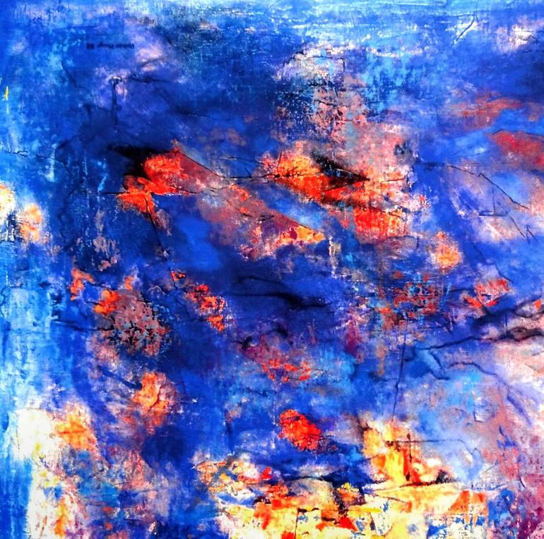 Original Abstract Expressionism Abstract Printmaking by Volker Mayr