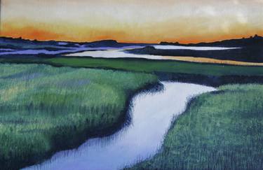 Salt Marsh at Dusk thumb