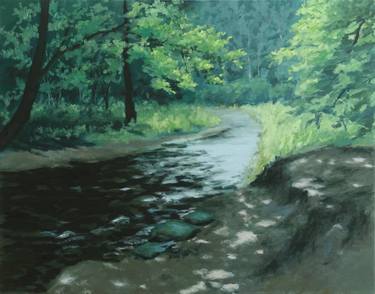 Original Impressionism Landscape Painting by Leni Winkelmann