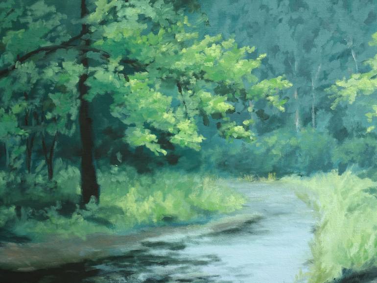 Original Impressionism Landscape Painting by Leni Winkelmann