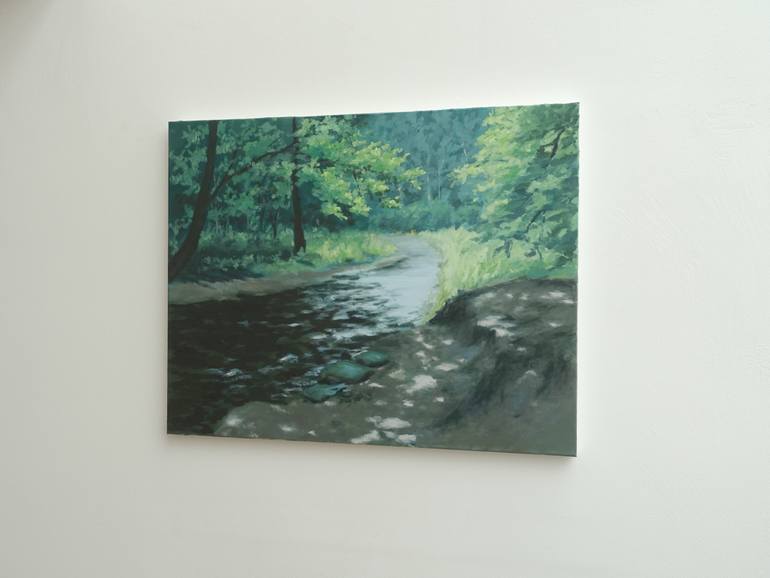 Original Impressionism Landscape Painting by Leni Winkelmann