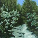 Flusslandschaft 10 by Leni Winkelmann