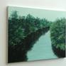 Flusslandschaft 2 | 2016 | oil on canvas | 100 H x 130 W x 3.5 cm

The canvas is stretched on a wooden frame and the edges are painted white so the art is ready to hang.
The painting is signed and dated by the year and comes with a Certificate of Authenticity.