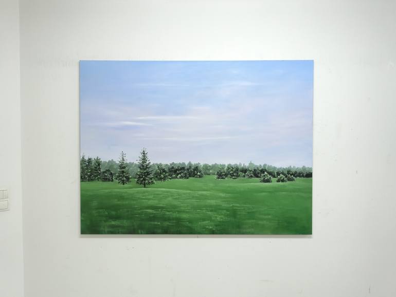 Original Impressionism Landscape Painting by Leni Winkelmann