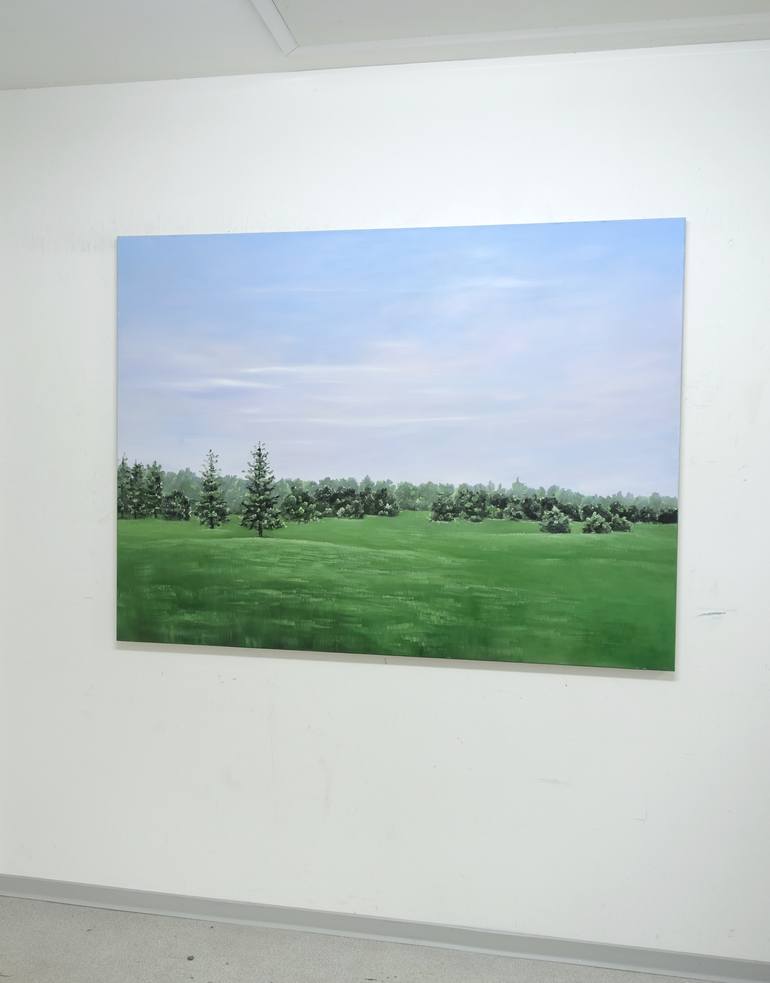 Original Impressionism Landscape Painting by Leni Winkelmann