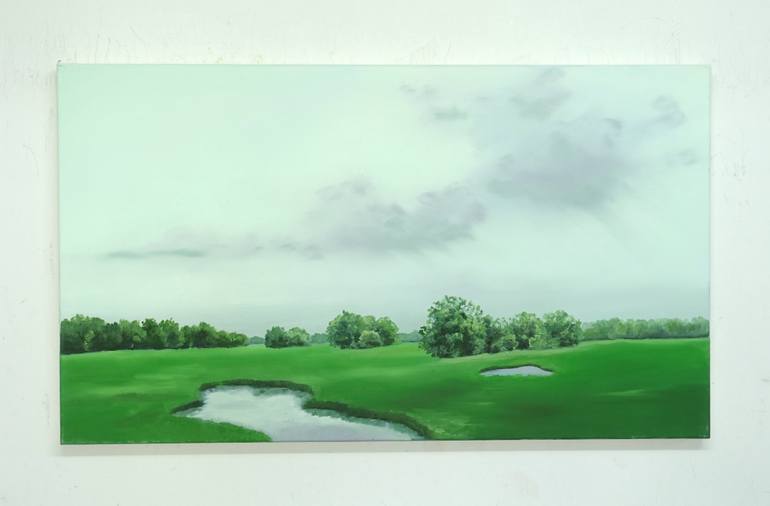 Original Impressionism Landscape Painting by Leni Winkelmann