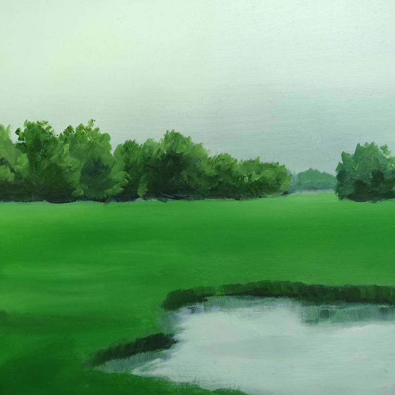 Original Impressionism Landscape Painting by Leni Winkelmann