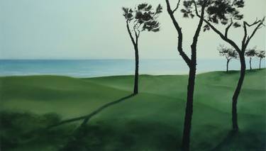 Original Photorealism Beach Paintings by Leni Winkelmann