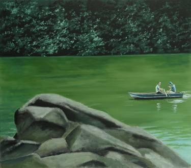 Original Boat Paintings by Leni Winkelmann