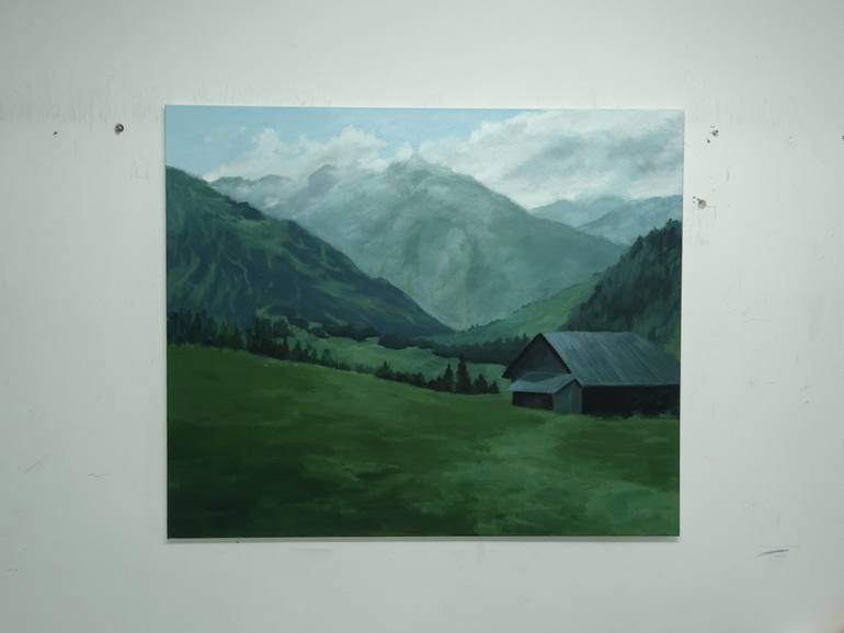 Original Impressionism Landscape Painting by Leni Winkelmann