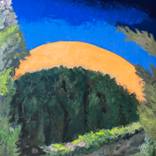 Pine Copse and Rising Moon by Brian Adgate