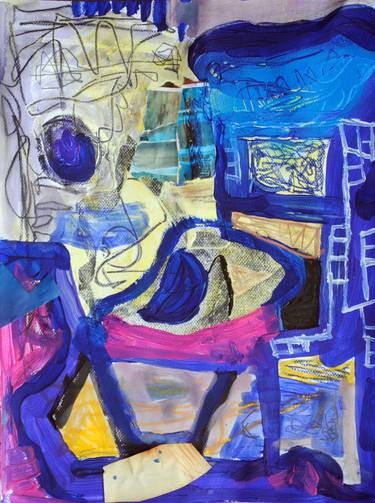 Original Abstract Expressionism Cities Paintings by Marvin Knopf