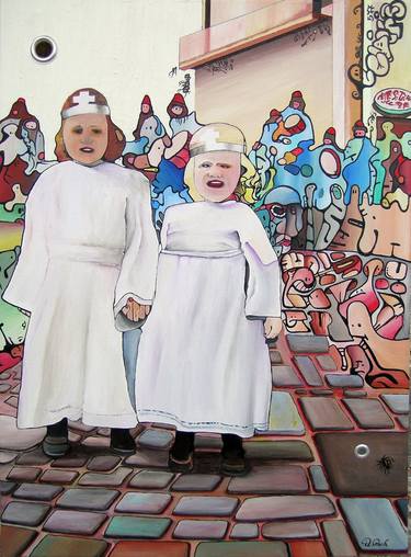 Print of Expressionism Children Paintings by Alessandro Rech