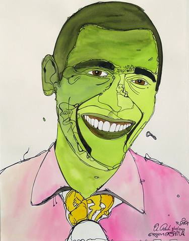 Green Obama thumb
