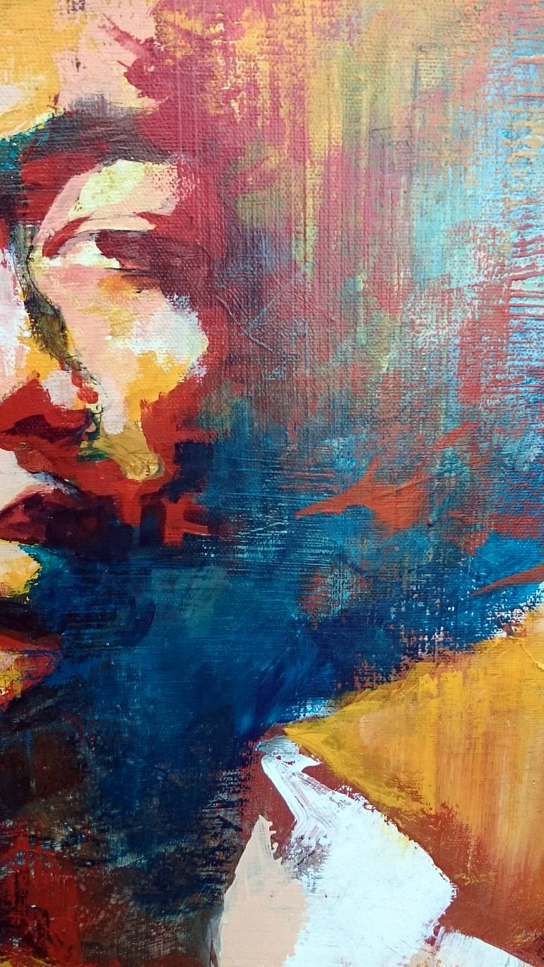 Original Expressionism Pop Culture/Celebrity Painting by Camille Alazet