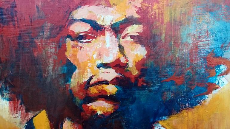 Original Expressionism Pop Culture/Celebrity Painting by Camille Alazet