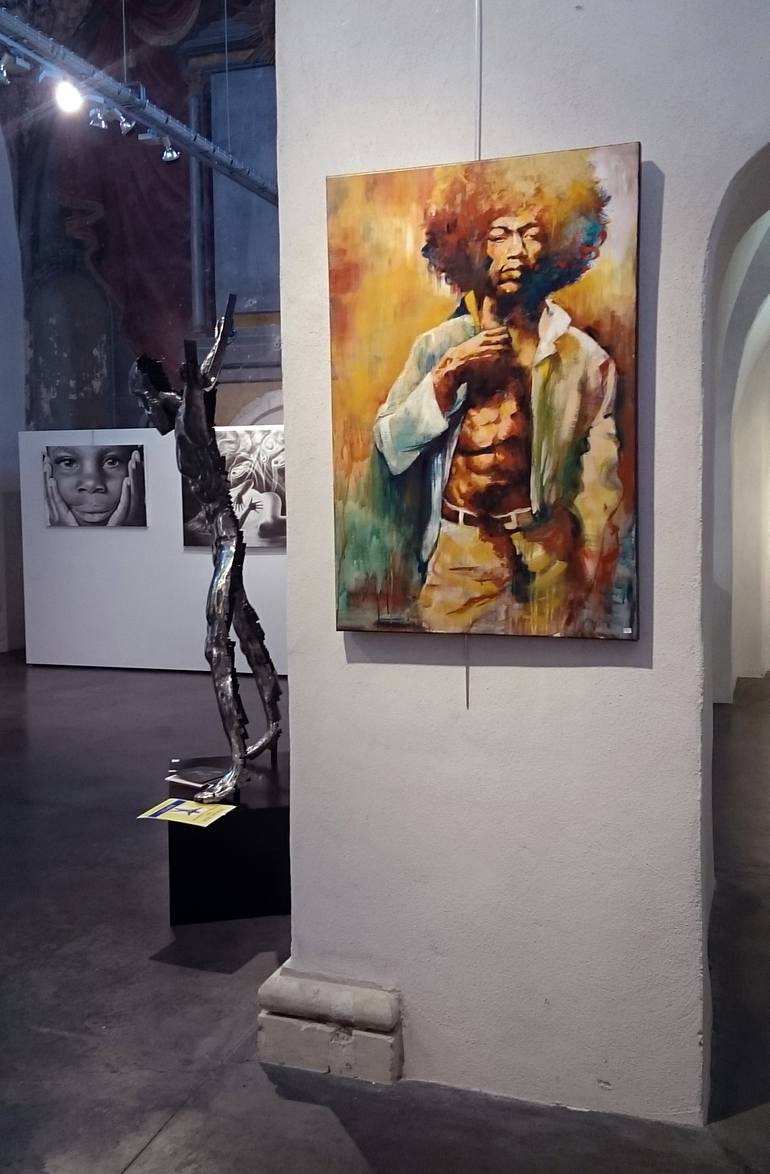 Original Expressionism Pop Culture/Celebrity Painting by Camille Alazet