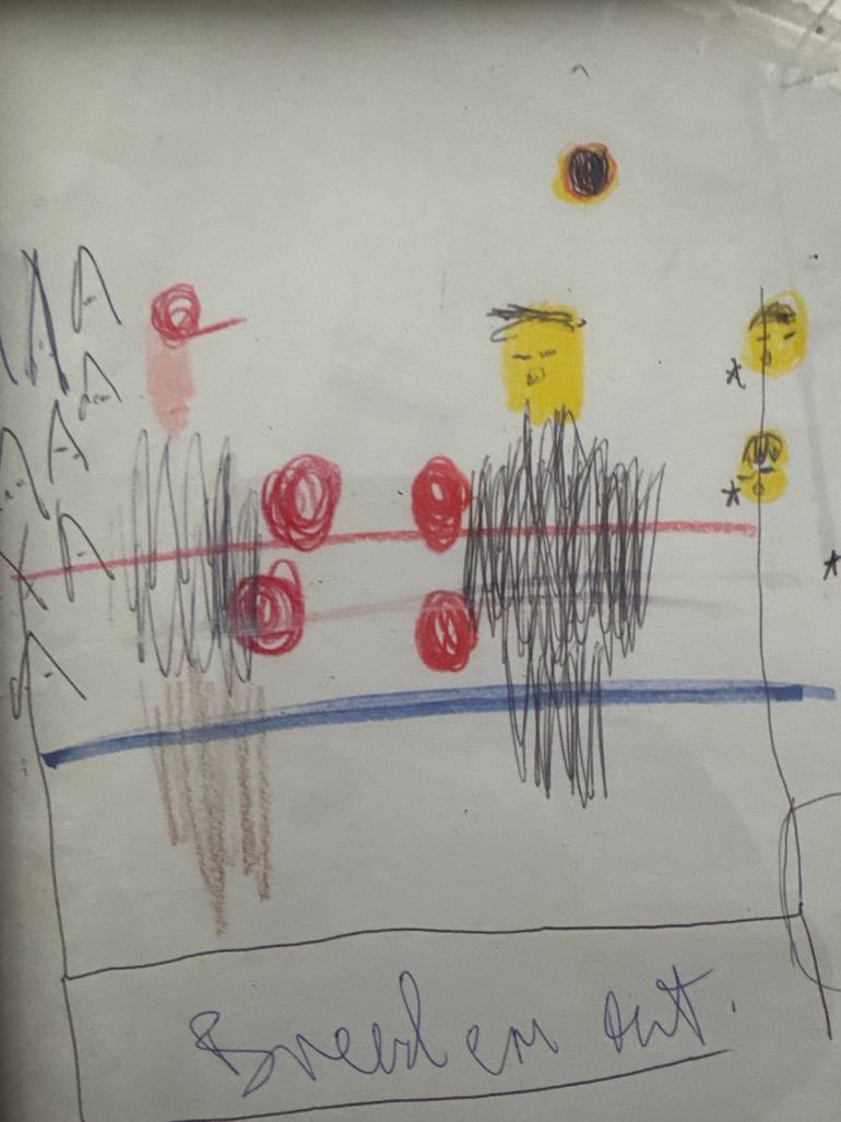 Original Abstract Expressionism Pop Culture/Celebrity Drawing by Nicholas Conlon