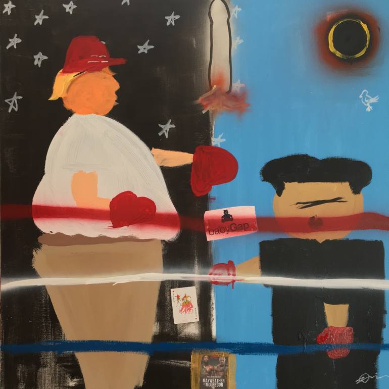Original Street Art Abstract Paintings by Nicholas Conlon