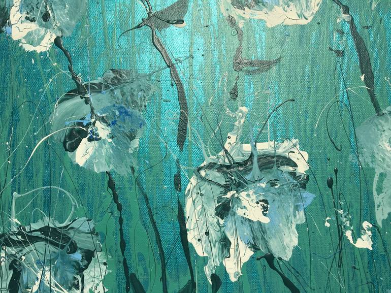 Original Abstract Floral Painting by Nicholas Conlon