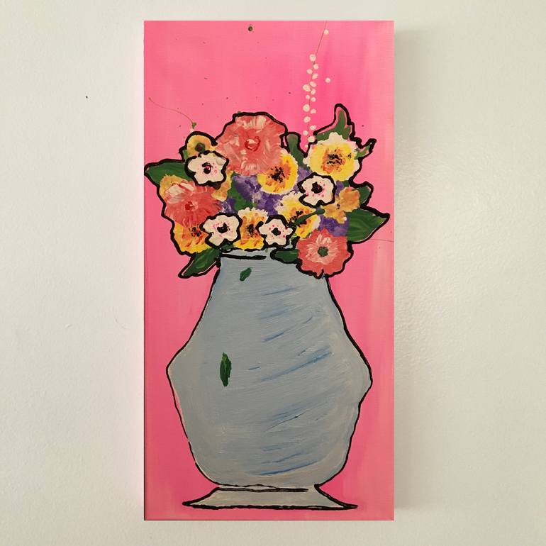 Original Abstract Floral Painting by Nicholas Conlon