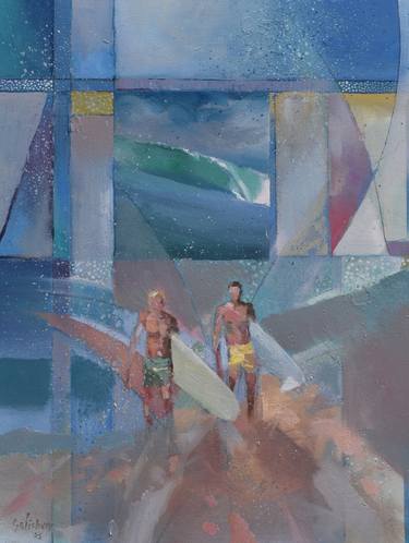 Original Impressionism Sports Paintings by Trevor Salisbury