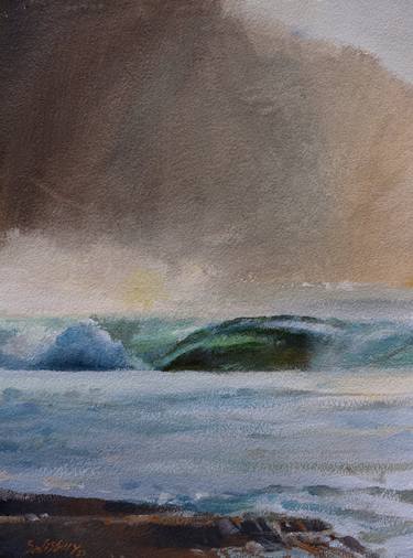 Original Impressionism Beach Paintings by Trevor Salisbury