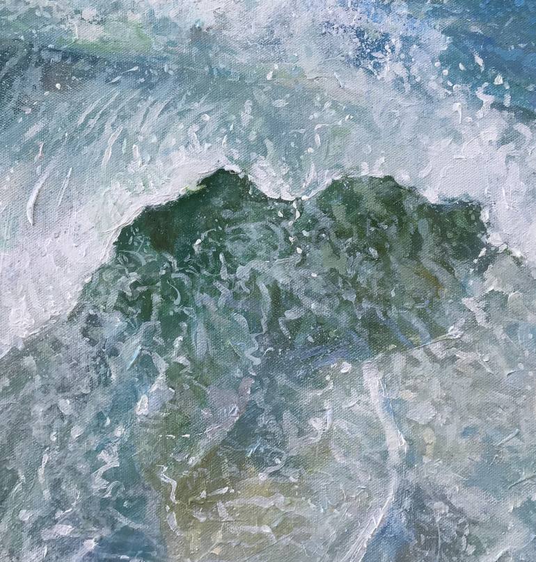 Original Impressionism Seascape Painting by Trevor Salisbury