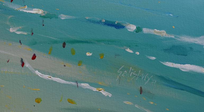 Original Impressionism Beach Painting by Trevor Salisbury