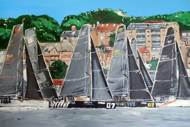 Print of Fine Art Yacht Paintings by Stuart Greenfield