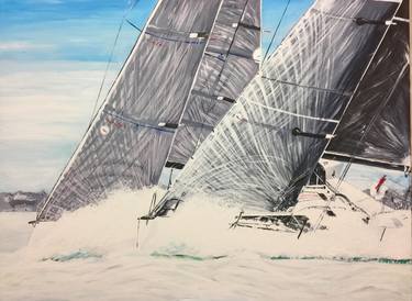 Print of Yacht Paintings by Stuart Greenfield