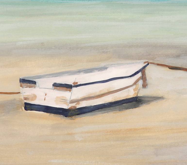 Original Photorealism Boat Painting by Julie Westmore