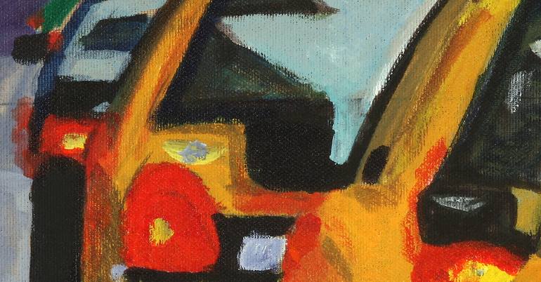 Original Impressionism Car Painting by Julie Westmore