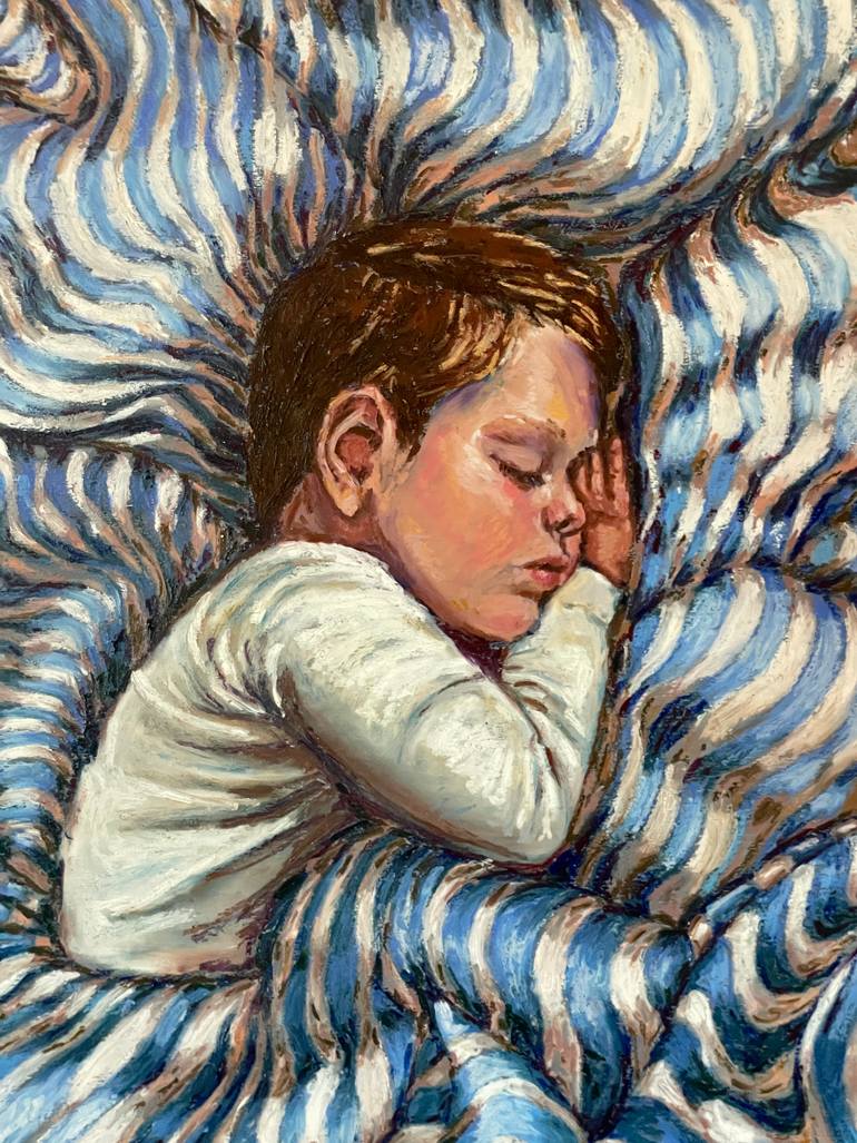 Original Figurative Children Painting by Amanda Wilharm