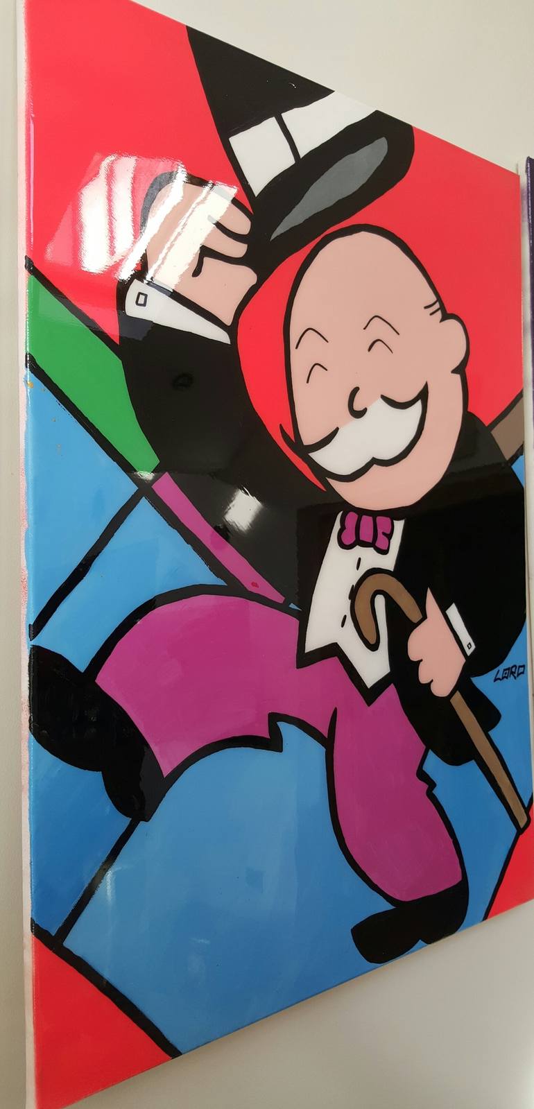 Original Pop Art Cartoon Painting by Loro Eire