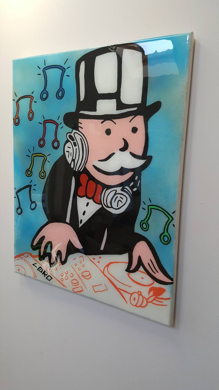 Original Expressionism Cartoon Painting by Loro Eire