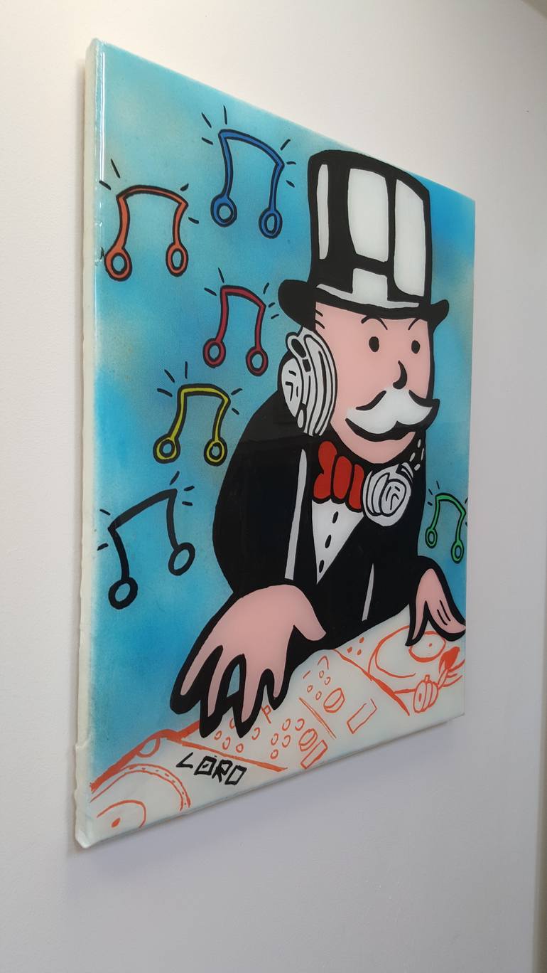 Original Expressionism Cartoon Painting by Loro Eire