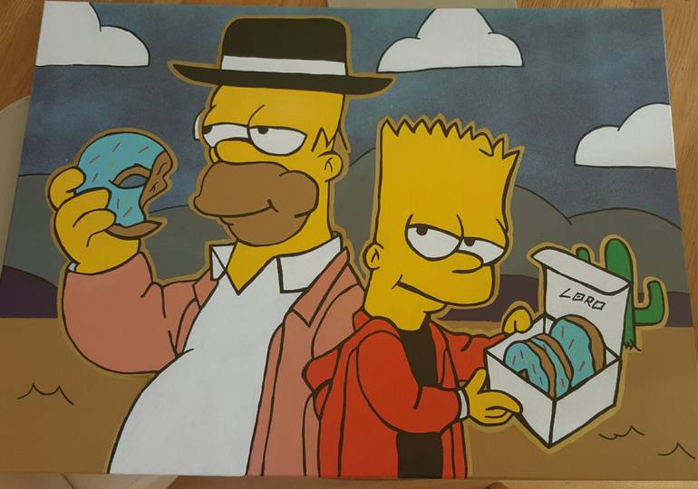 Original Conceptual Pop Culture/Celebrity Painting by Loro Eire