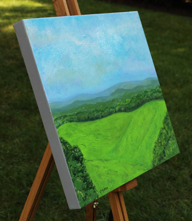 Original Impressionism Landscape Painting by Vanessa Sharp Multon