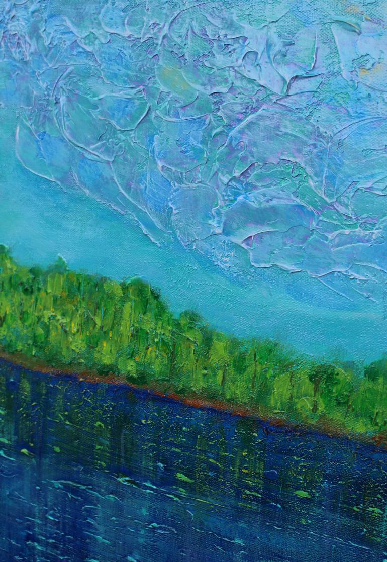 Original Abstract Landscape Painting by Vanessa Sharp Multon